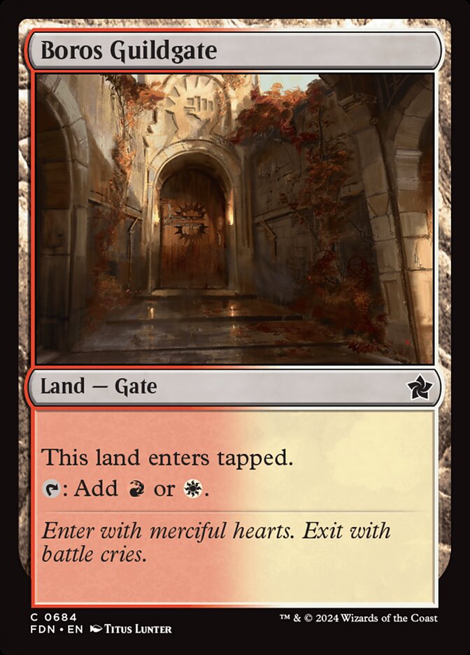MTG Card Title: Boros Guildgate FDN/684