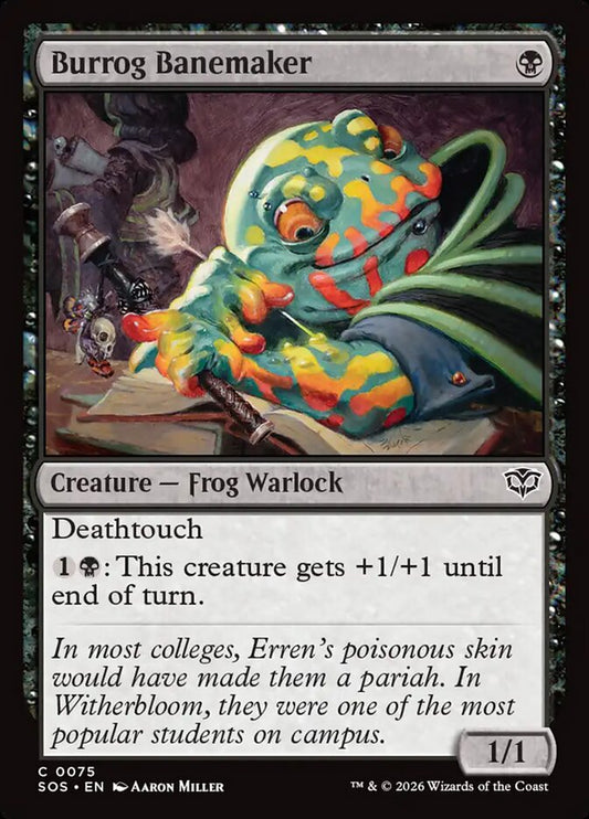 MTG Card Title: Burrog Banemaker SOS/75
