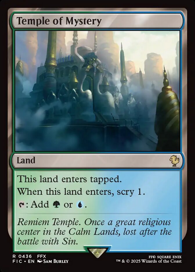 MTG Card Title: Temple of Mystery FIC/436
