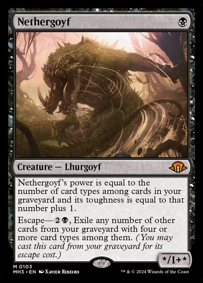 MTG Card Title: Nethergoyf MH3/103