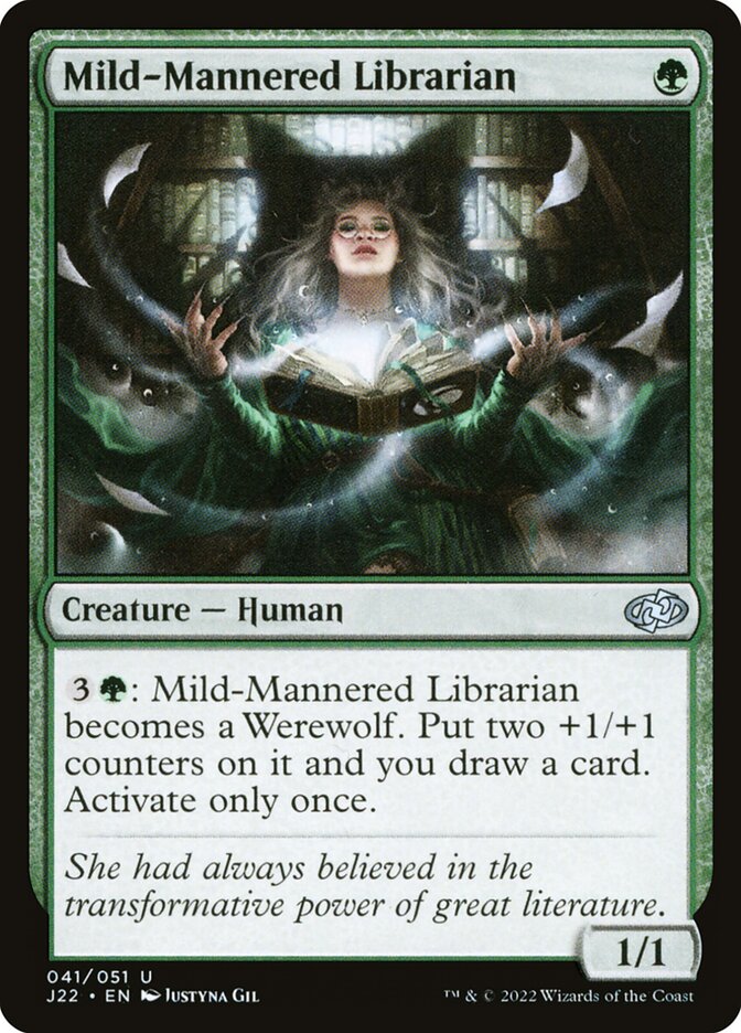 MTG Card Title: Mild-Mannered Librarian J22/41
