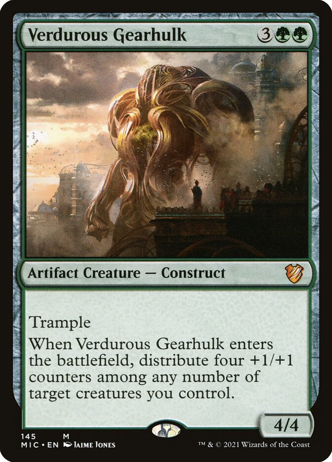 MTG Card Title: Verdurous Gearhulk MIC/145