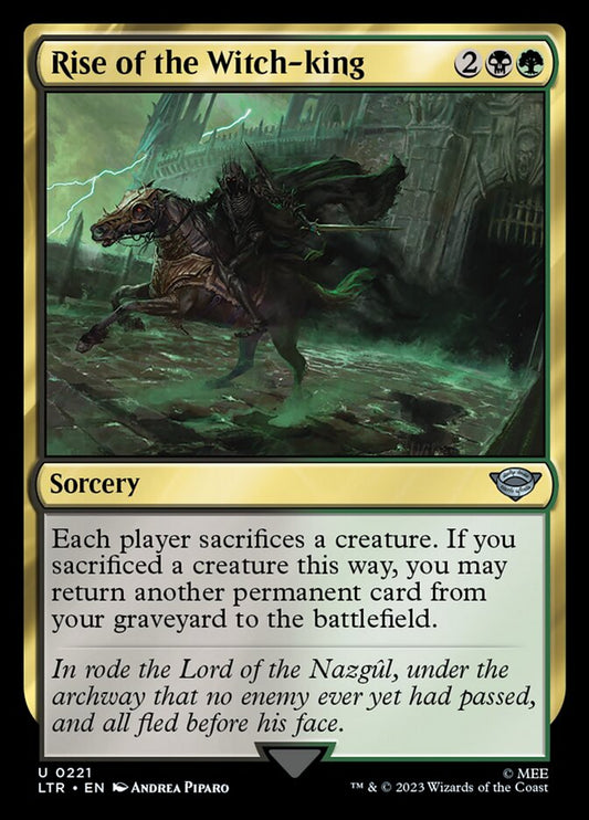 MTG Card Title: Rise of the Witch-king LTR/221