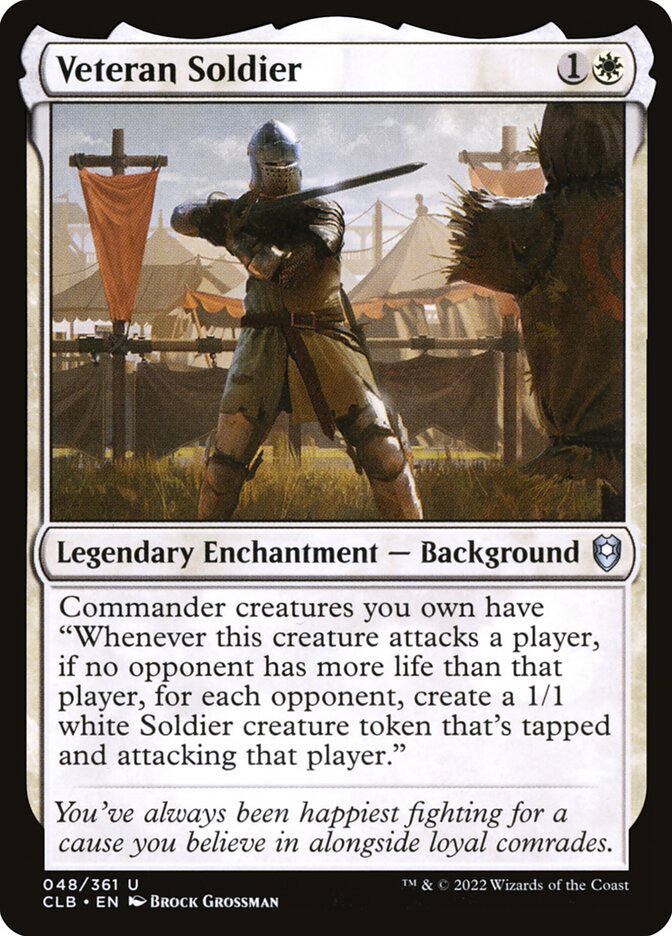 MTG Card Title: Veteran Soldier CLB/48