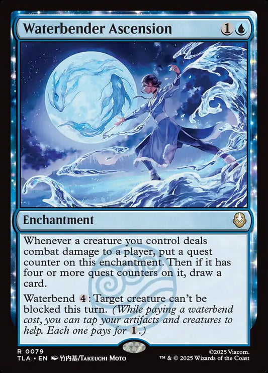 MTG Card Title: Waterbender Ascension TLA/79