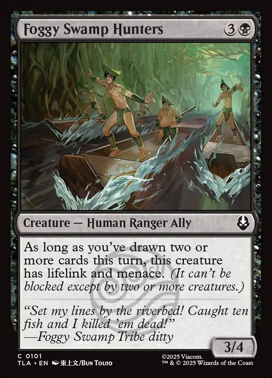 MTG Card Title: Foggy Swamp Hunters TLA/101