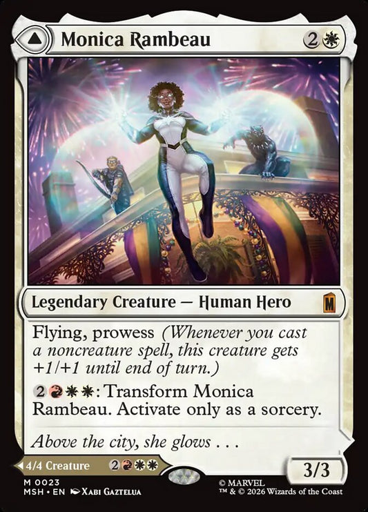 MTG Card Title: Monica Rambeau // Photon, Living Light MSH/23