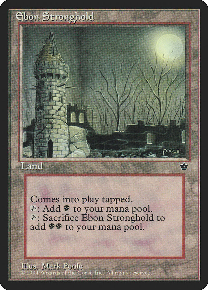 MTG Card Title: Ebon Stronghold FEM/95