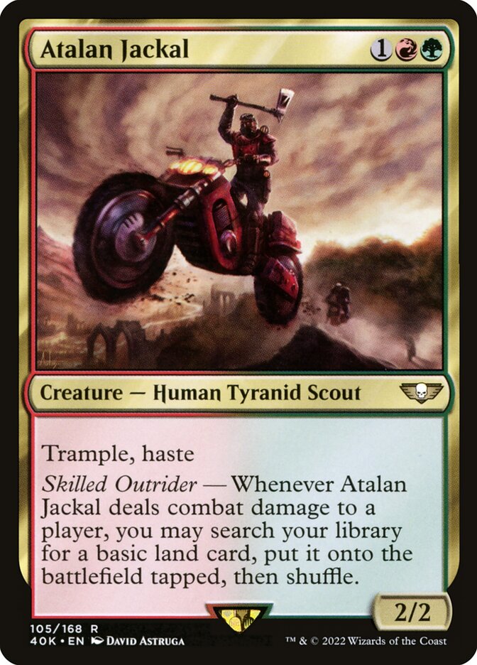 MTG Card Title: Atalan Jackal 40K/105