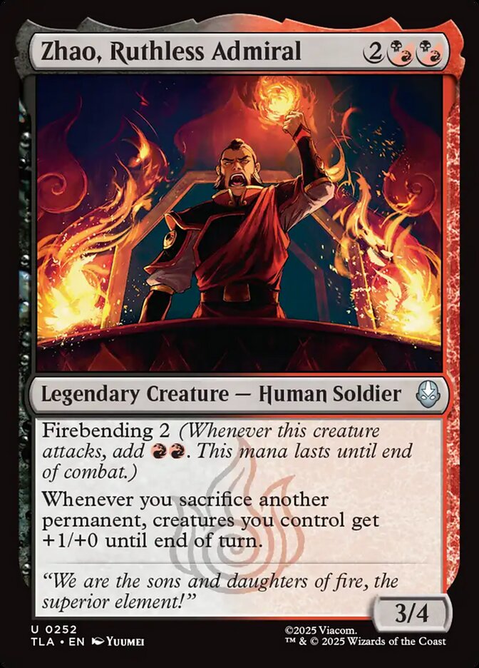 MTG Card Title: Zhao, Ruthless Admiral TLA/252