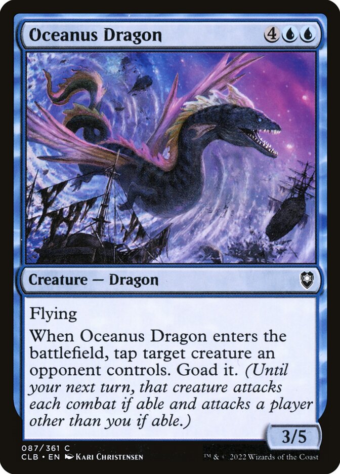 MTG Card Title: Oceanus Dragon CLB/87