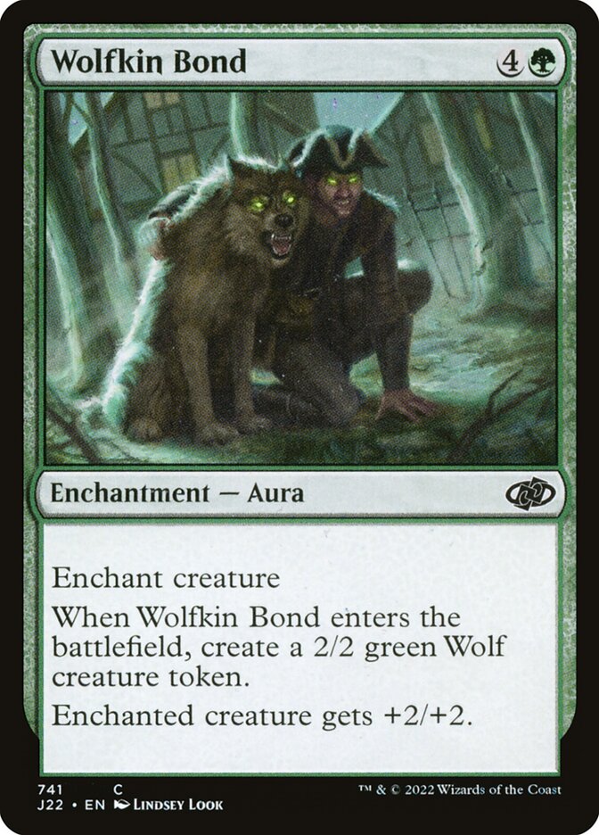 MTG Card Title: Wolfkin Bond J22/741