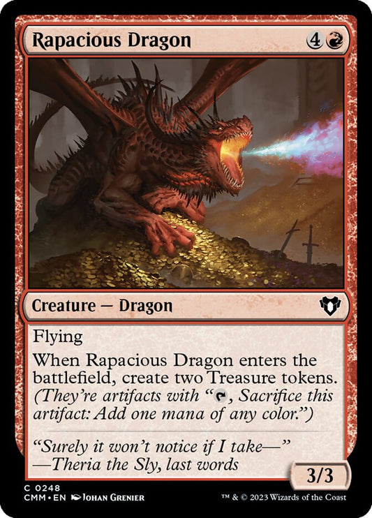 MTG Card Title: Rapacious Dragon CMM/248
