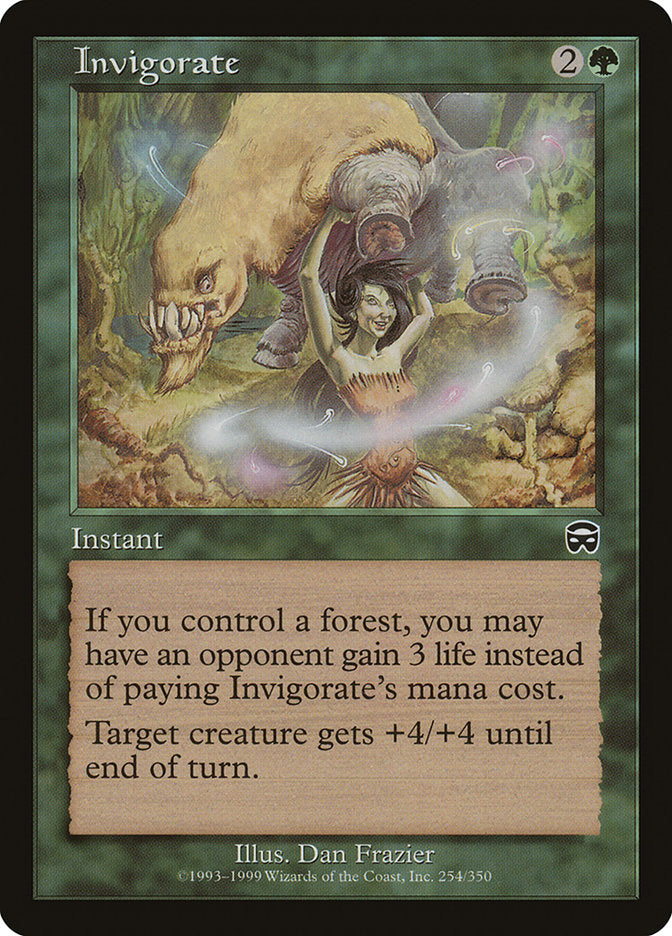 MTG Card Title: Invigorate MMQ/254