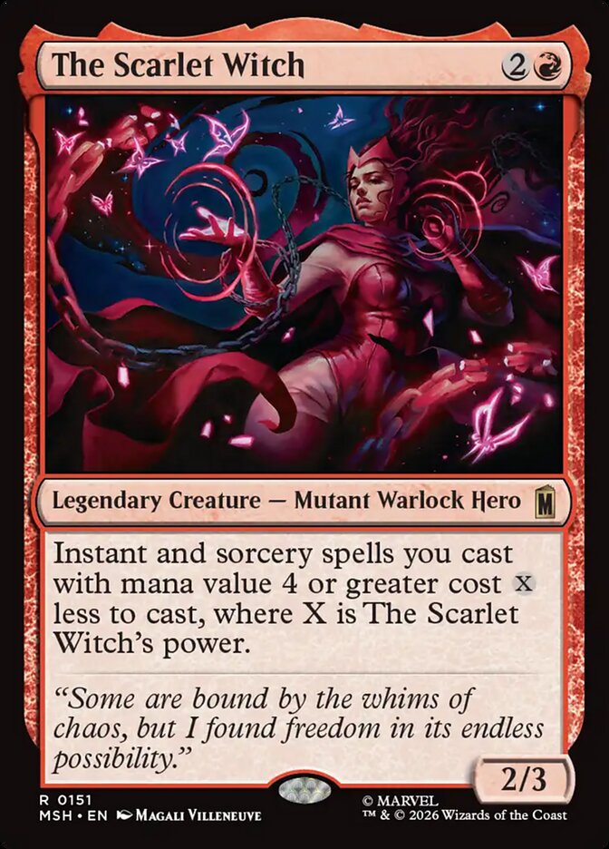 MTG Card Title: The Scarlet Witch MSH/151