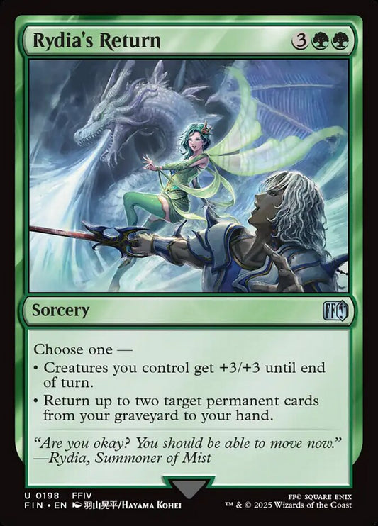 MTG Card Title: Rydia's Return FIN/198