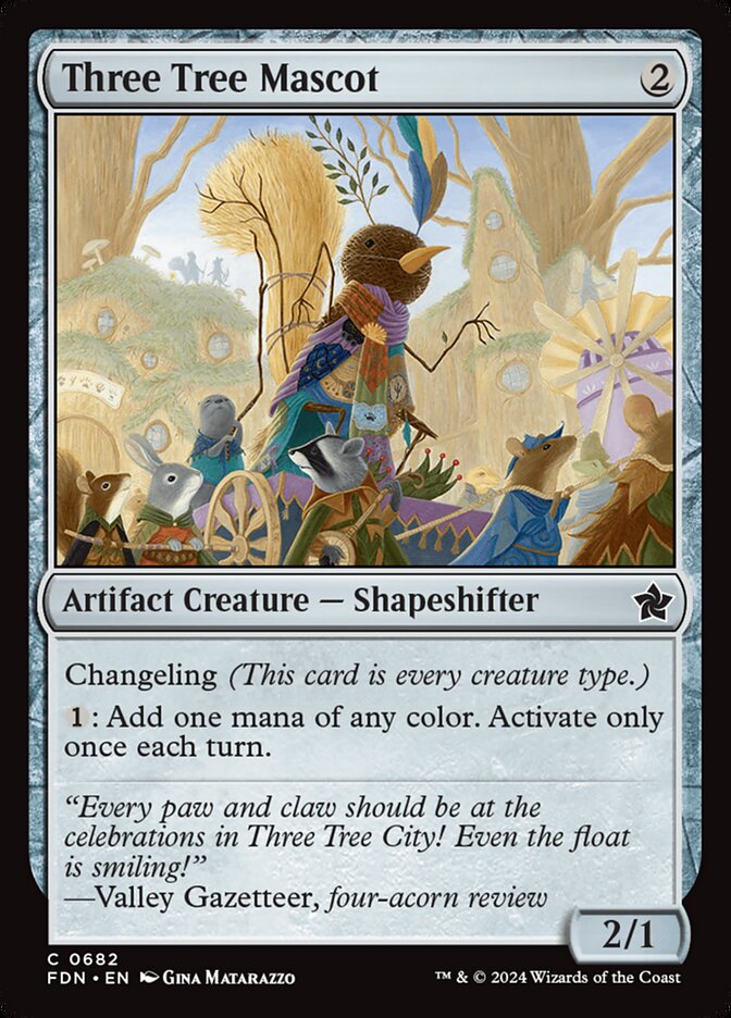 MTG Card Title: Three Tree Mascot FDN/682