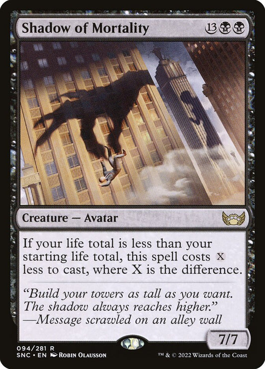 MTG Card Title: Shadow of Mortality SNC/94