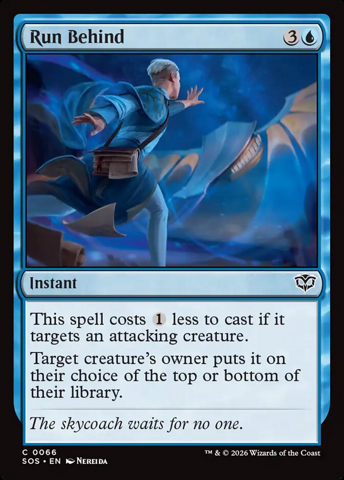 MTG Card Title: Run Behind SOS/66