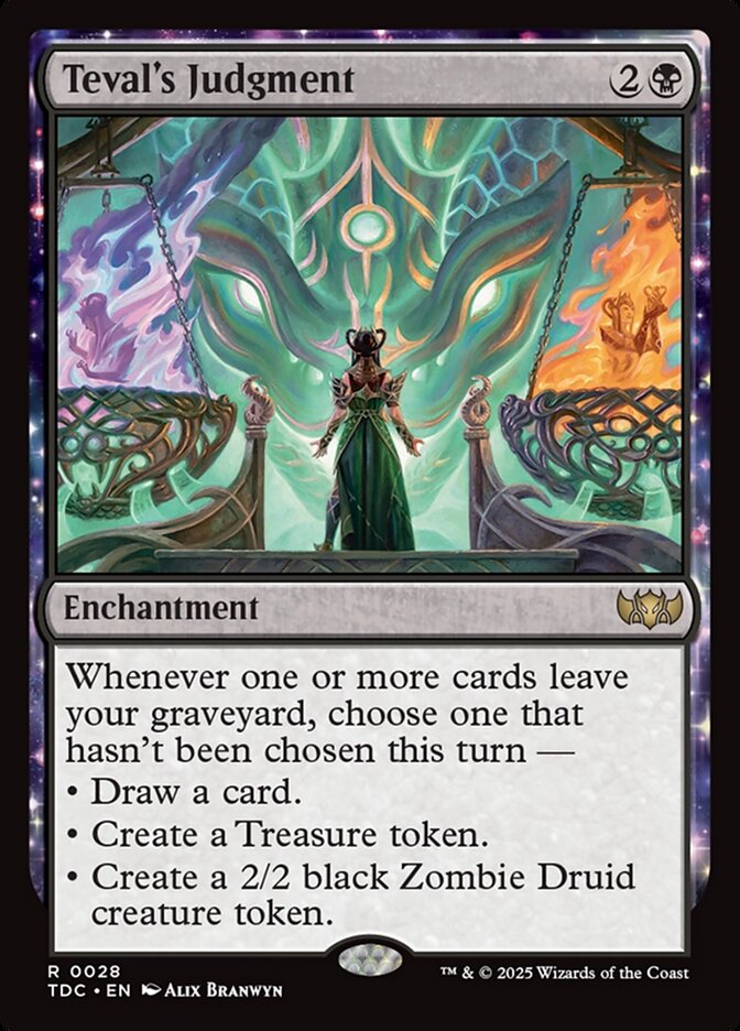 MTG Card Title: Teval's Judgment TDC/28