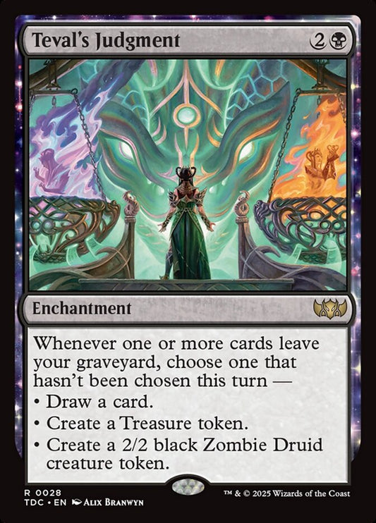 MTG Card Title: Teval's Judgment TDC/28