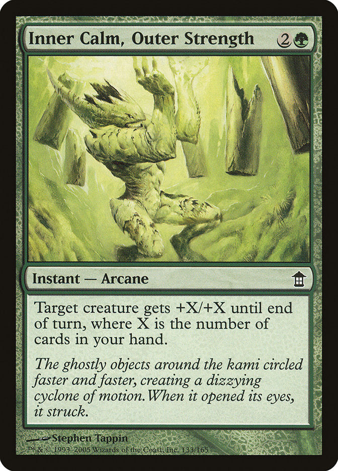 MTG Card Title: Inner Calm, Outer Strength SOK/133