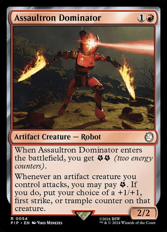 MTG Card Title: Assaultron Dominator PIP/54