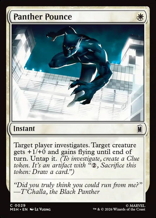 MTG Card Title: Panther Pounce MSH/29
