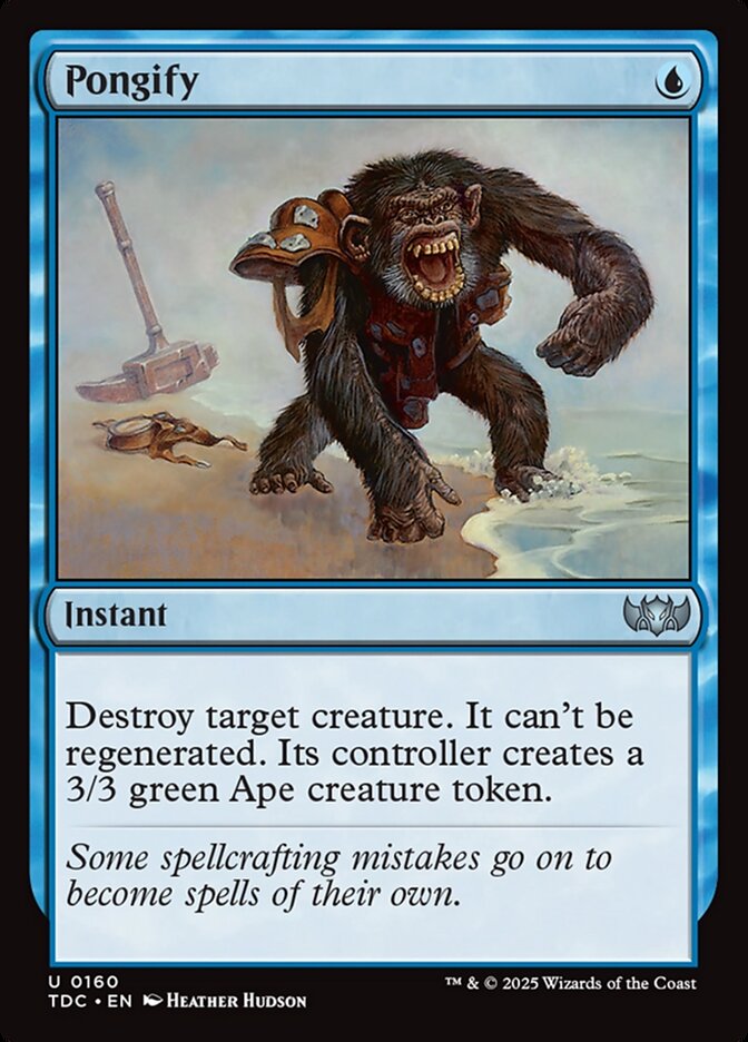 MTG Card Title: Pongify TDC/160