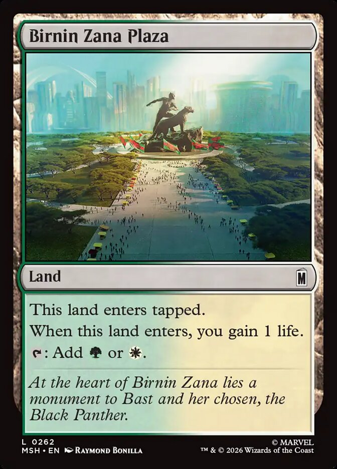 MTG Card Title: Birnin Zana Plaza MSH/262