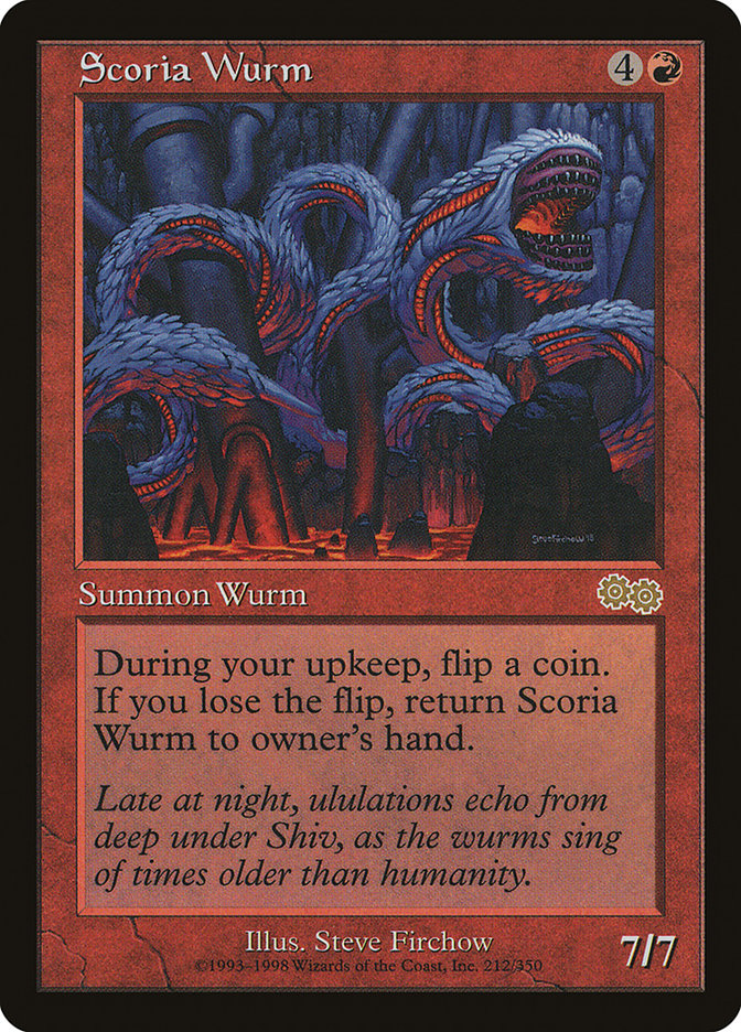 MTG Card Title: Scoria Wurm USG/212