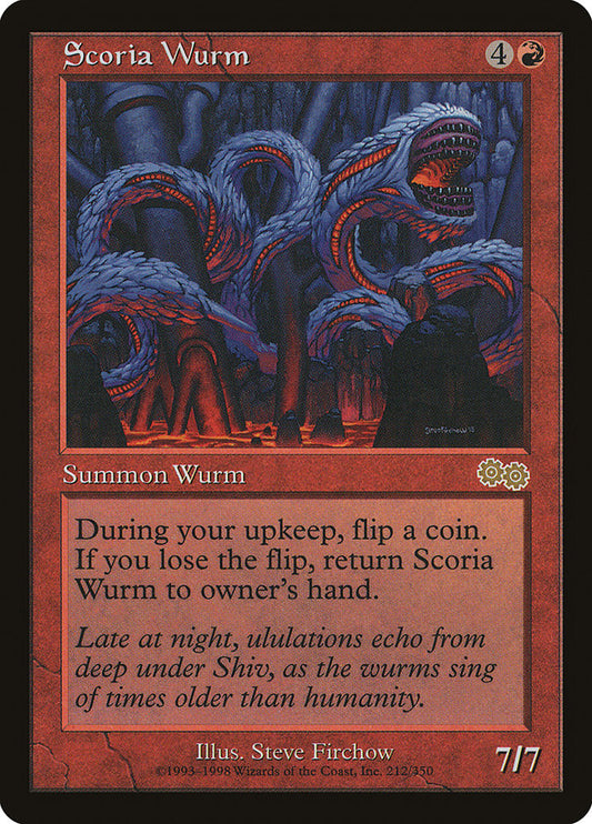 MTG Card Title: Scoria Wurm USG/212
