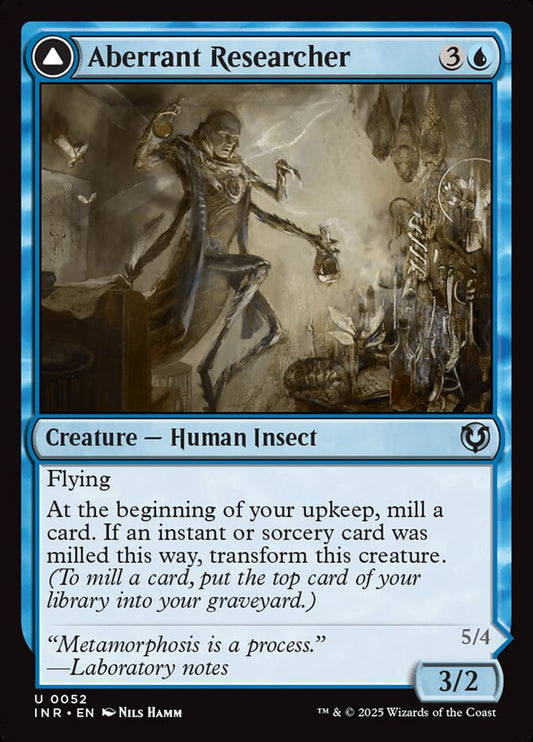 MTG Card Title: Aberrant Researcher // Perfected Form INR/52