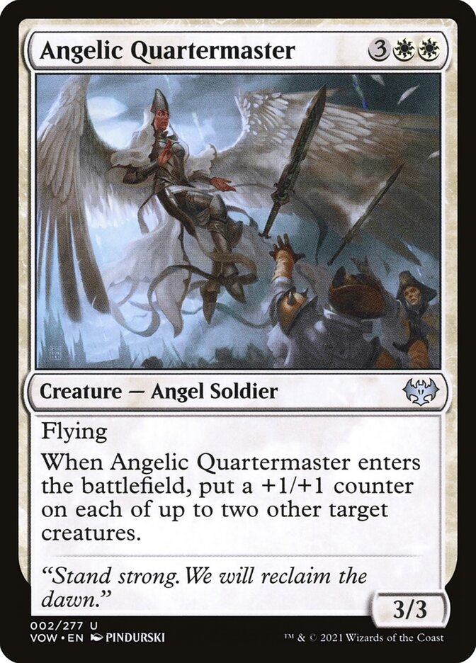 MTG Card Title: Angelic Quartermaster VOW/2