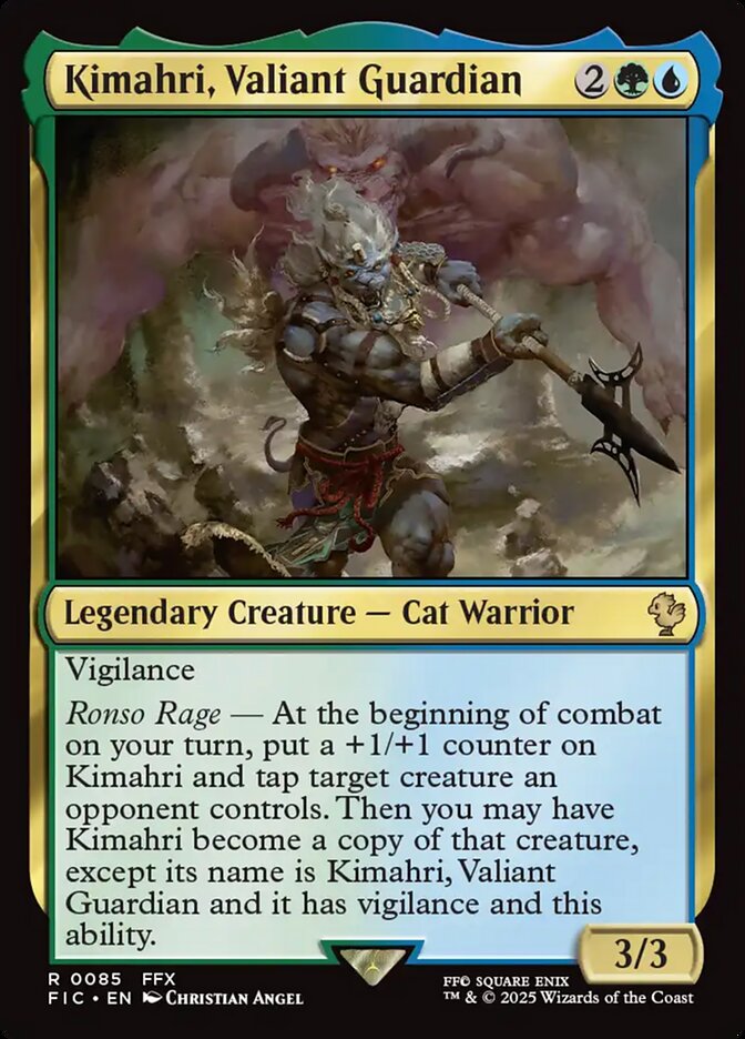 MTG Card Title: Kimahri, Valiant Guardian FIC/85