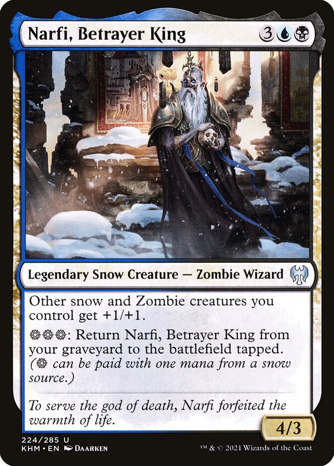 MTG Card Title: Narfi, Betrayer King KHM/224