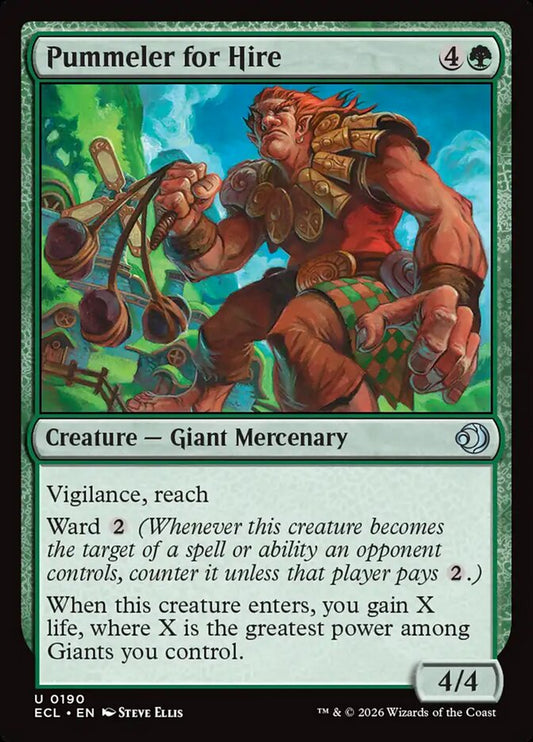 MTG Card Title: Pummeler for Hire ECL/190