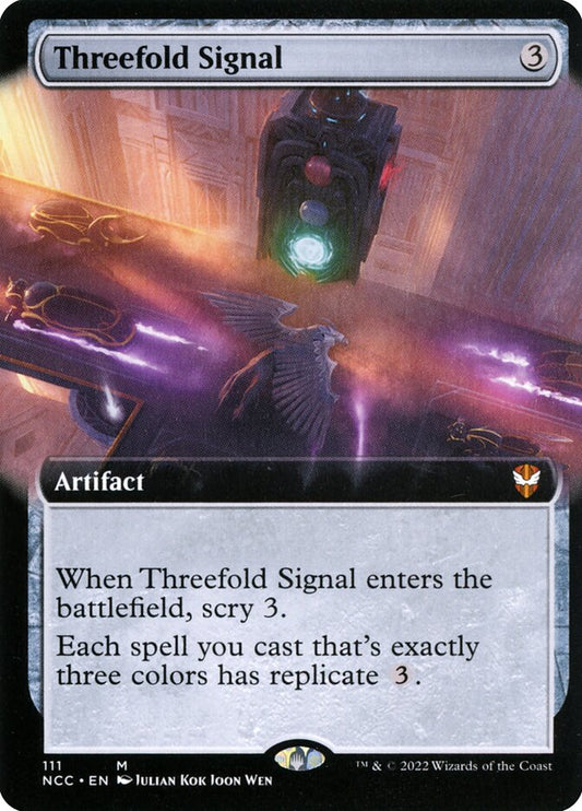MTG Card Title: Threefold Signal NCC/111