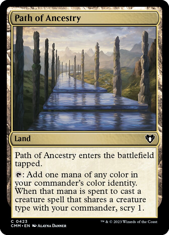 MTG Card Title: Path of Ancestry CMM/423