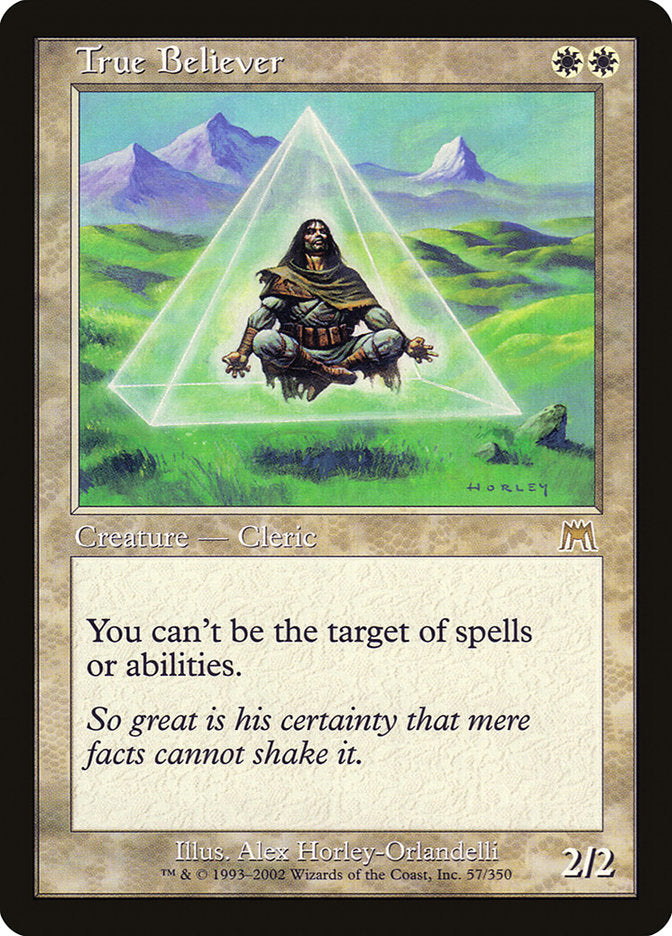 MTG Card Title: True Believer ONS/57