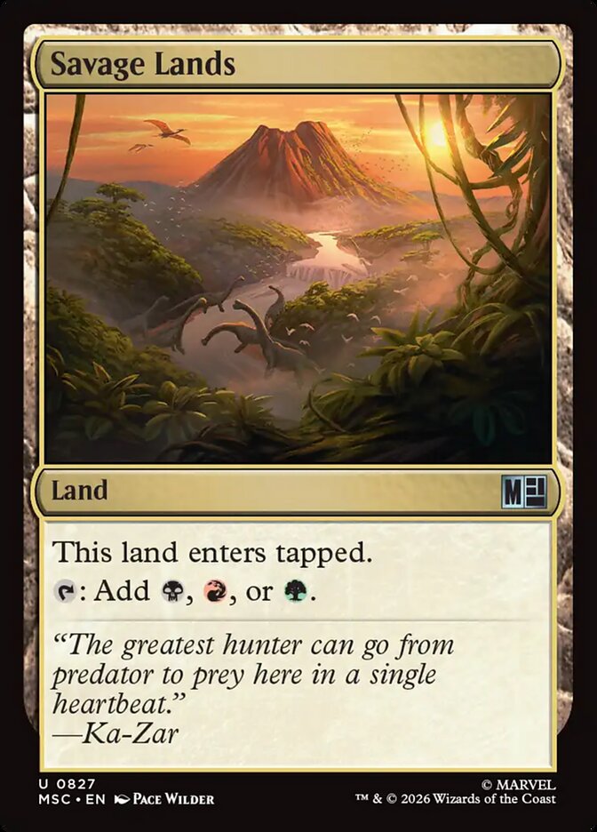 MTG Card Title: Savage Lands MSC/827