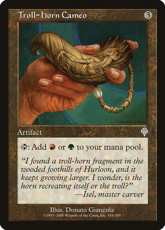 MTG Card Title: Troll-Horn Cameo INV/316