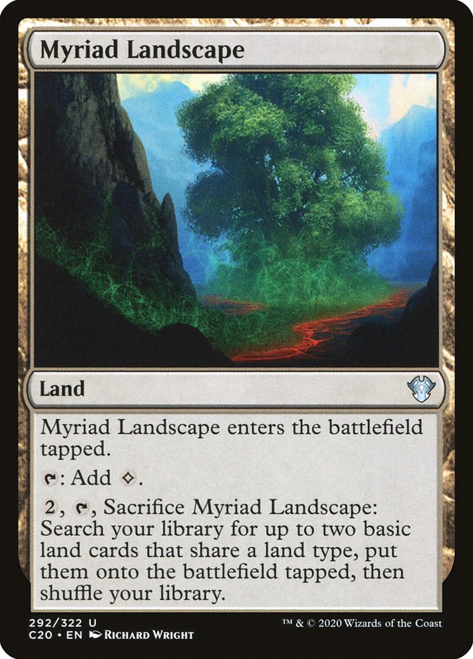 MTG Card Title: Myriad Landscape C20/292