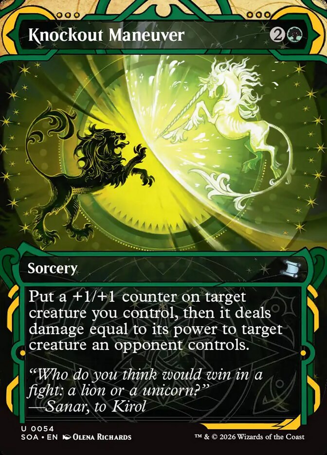 MTG Card Title: Knockout Maneuver SOA/54