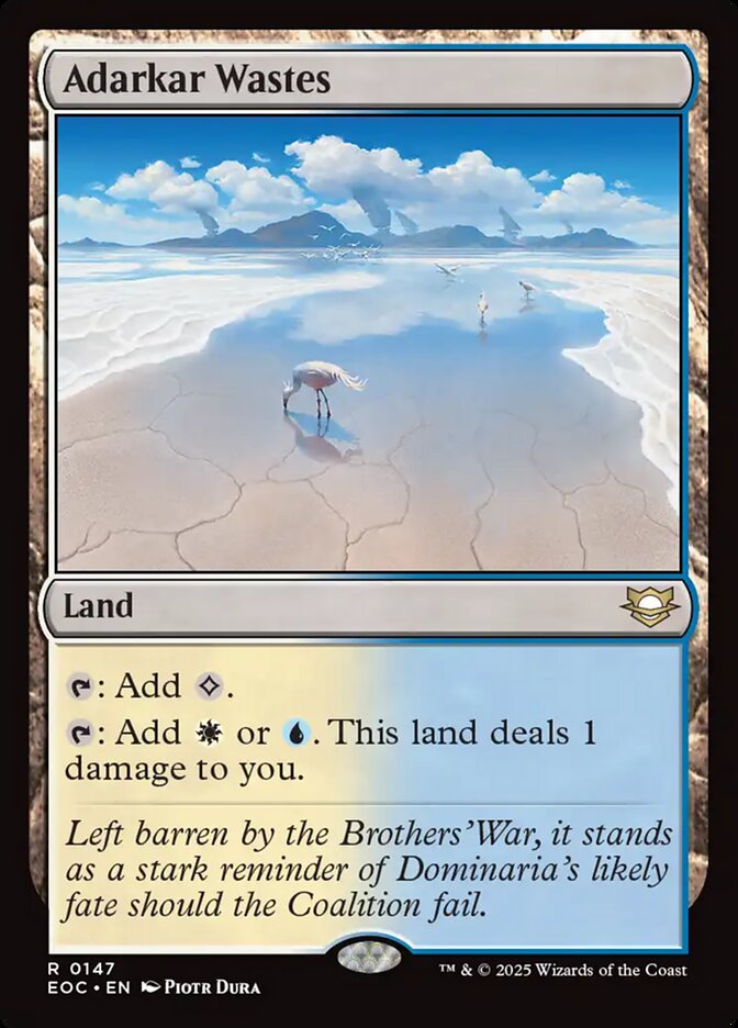 MTG Card Title: Adarkar Wastes EOC/147