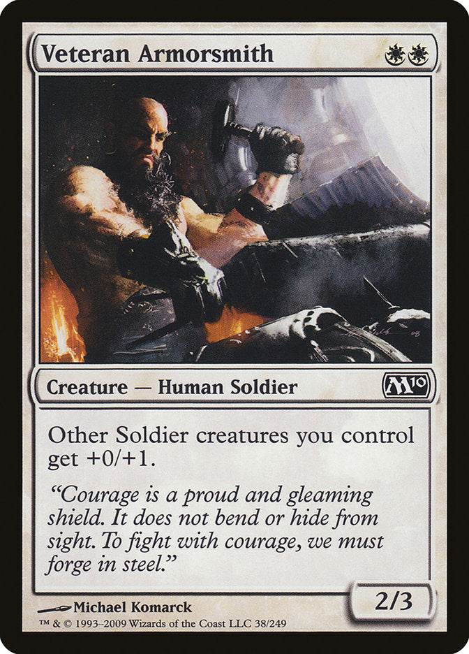 MTG Card Title: Veteran Armorsmith M10/38
