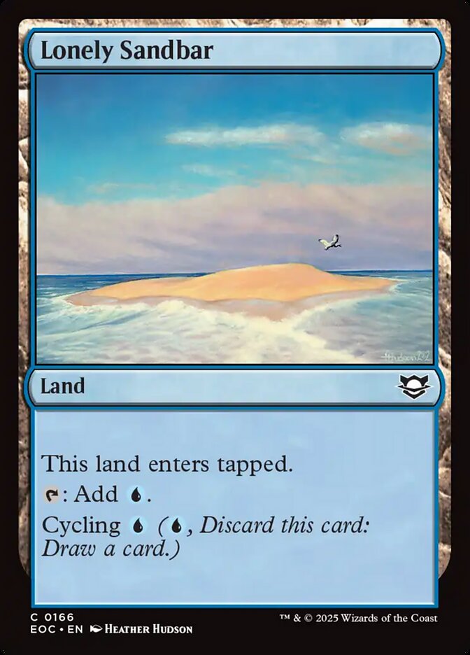 MTG Card Title: Lonely Sandbar EOC/166