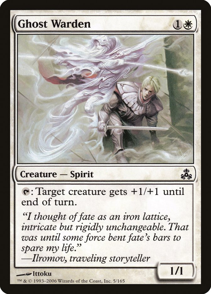 MTG Card Title: Ghost Warden GPT/5