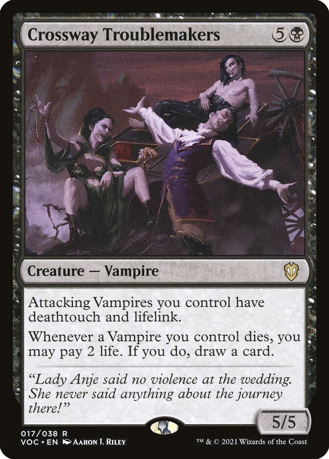 MTG Card Title: Crossway Troublemakers VOC/17