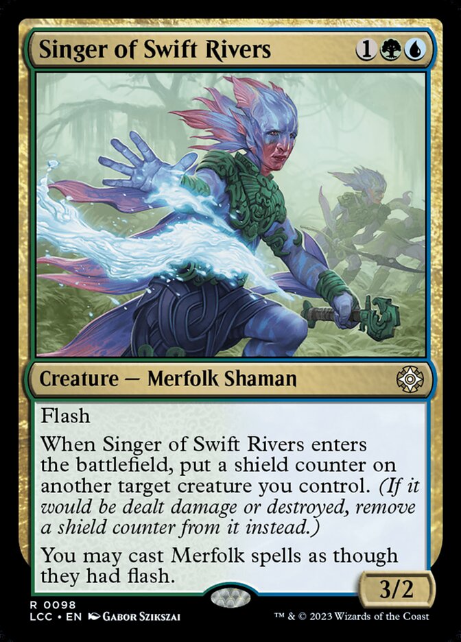 MTG Card Title: Singer of Swift Rivers LCC/98